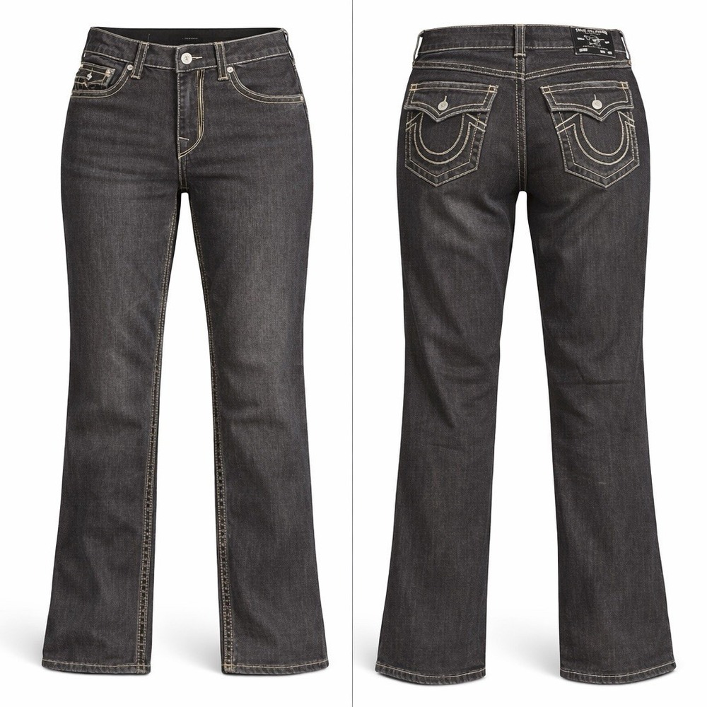 NNWT TRUE RELIGION RICKY SN FLAP MENS 34 NWT CHLK GREY STYLE 108826